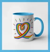 Srdce pride duha kreslená