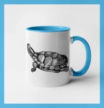 Tužkou kreslená želva