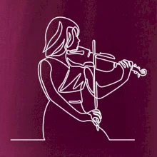 Houslistka jedním tahem