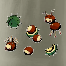 Kaštanová zvířátka - obdelník