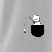 Kočka s rybou v kapse