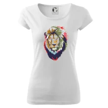 Hlava lva kreslená jednoduchá