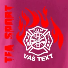 TFA Sport SDH (červený oheň) - Vlastní nápis