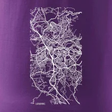 Černobílá mapa Liberec