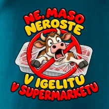 Maso neroste v igelitu v supermarketu