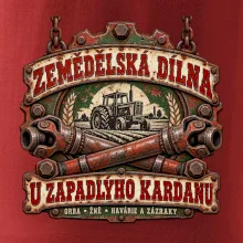 Zemědělská dílna u zapadlého kardanu