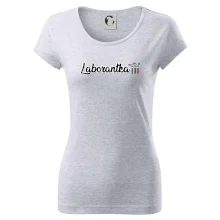 Laborantka a zkumavky