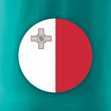 Vlajka Malta kulatá na prso