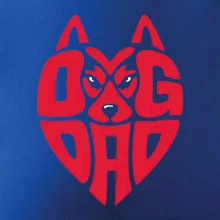 Dog dad nápis v hlavě