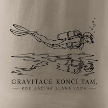 Gravitace končí ve slané vodě
