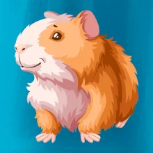 Morče - kreslené, bílo oranžové