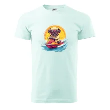 Mops na vodním skútru