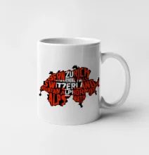 Mapy - názvy měst - Švýcarsko