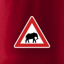 Dopravní značka - Pozor slon