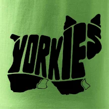 Jorkšírský teriér - Yorkie - Nápis v těle