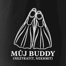 Můj buddy dvě překřížené potápěčské ploutve