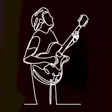 Kytarista jedním tahem