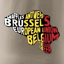 Mapy - názvy měst - Belgie