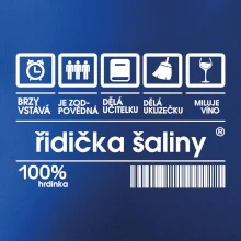 Čárový kód - řidička šaliny