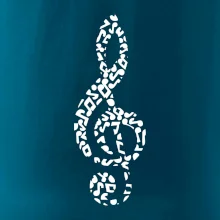 Houslový klíč z not