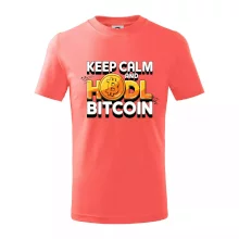 3D nápis Keep Calm and HODL Bitcoin