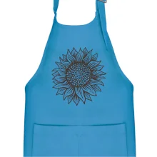 Slunečnice kreslená černobílá