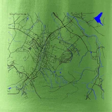 Kopřivnice - Mapa s vodními toky