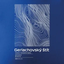 Gerlachovský štít - vrstevnice v obdélníku