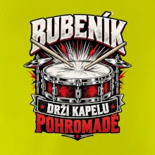 Bubeník drží kapelu pohromadě - červený rockový buben
