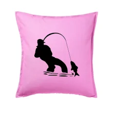 Rybář tahající rybu