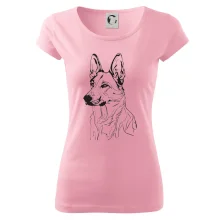 Německý ovčák černá kresba