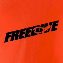 Freedive - nápis s potápěčem