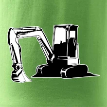 Bagr bez nápisu černobílý