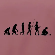 Evoluce houbař muž