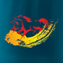 Dva běžící koně