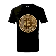 Bitcoin zlatá mince kulatá