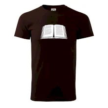 Kniha černobílá otevřená s textem