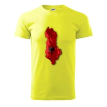 Mapa Albánie reliéf hor