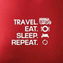 Eat sleep travel - alkovna