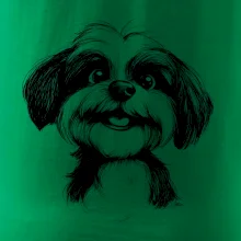 Lhasa Apso karikatura hlava