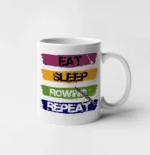 Eat sleep rowing repeat barevné