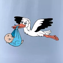 Čáp a miminko - kluk (Hana-creative)