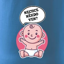 Nechce někdo ven - Triko pro porodní asistentku