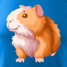 Morče - kreslené, bílo oranžové