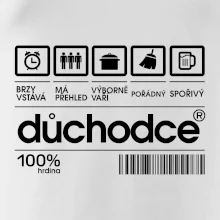 Čárový kód důchodce Čárový kód důchodce