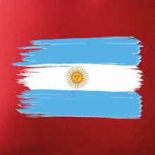 Argentina vlajka kreslená štětkou