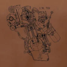 Motor Škoda/ VW 1.9L  TDI z boku