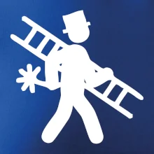 Kominík logo + nápis na zádech