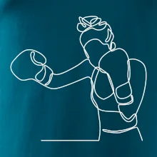 Žena boxerka jedním tahem