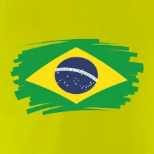 Brazílie vlajka štětkou